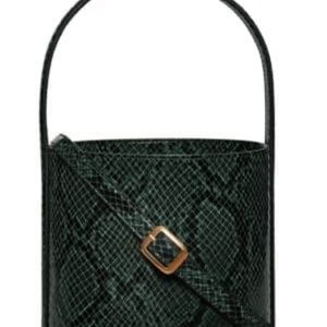 STAUD SNAKE BUCKET BAG, BARELY USED